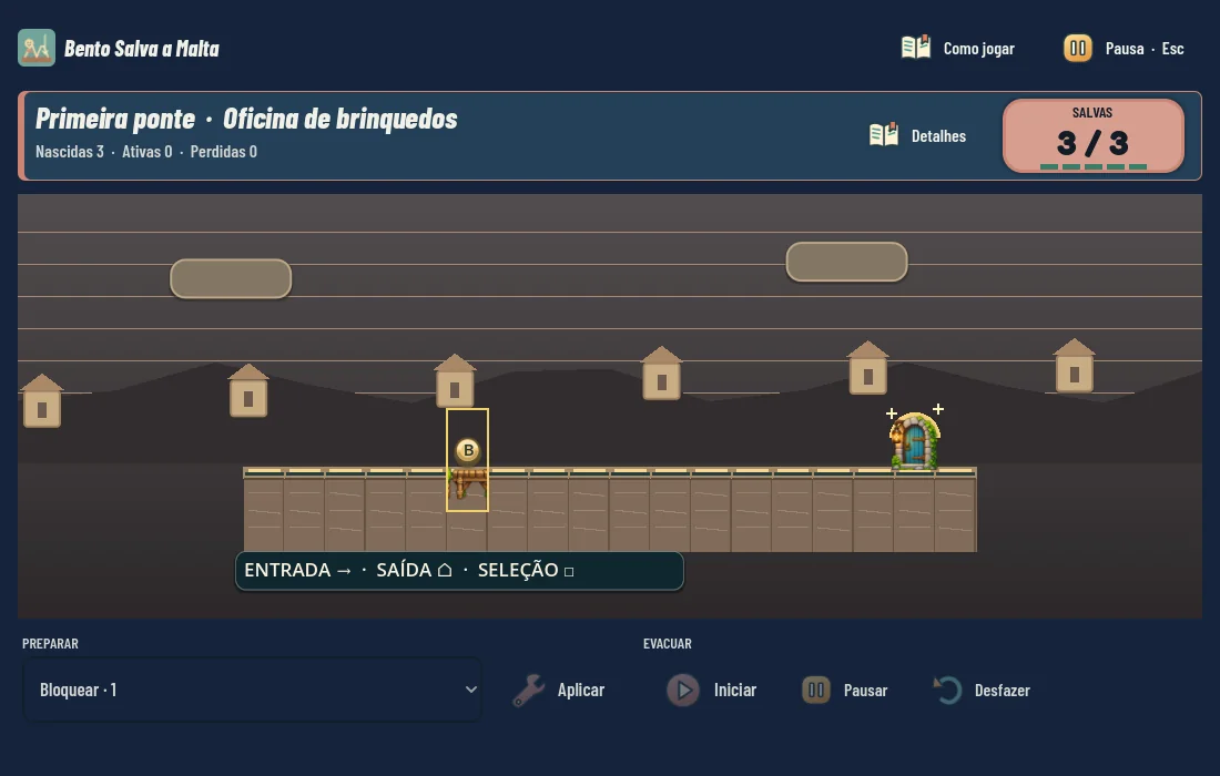 Uma partida de Bento Salva a Malta